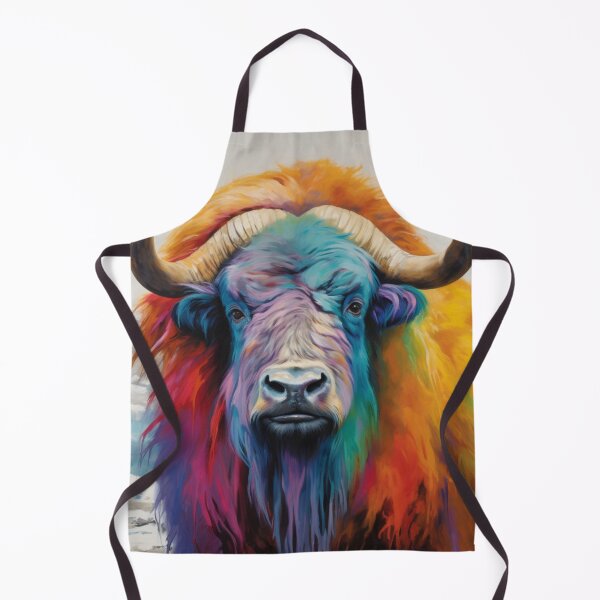 Item preview, Rainbow Coloured Bison designed and sold by whitecat23.