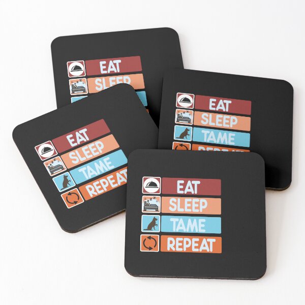 Item preview, eat sleep tame repeat designed and sold by Creative-Wolf16.