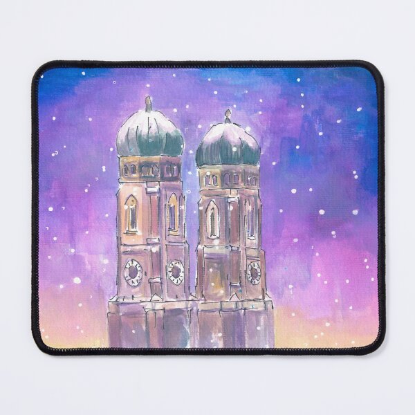 Item preview, Quiet Munich Nightly Snowfall with Church of our Lady  designed and sold by artshop77.