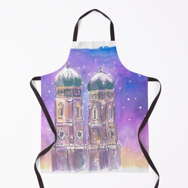 Item preview, Quiet Munich Nightly Snowfall with Church of our Lady  designed and sold by artshop77.