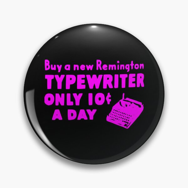 Item preview, Old Ad 10 CENTS Remington Typewriter Vintage Fuchsia designed and sold by Marni Scofidio Desi9ns.