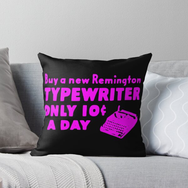 Item preview, Old Ad 10 CENTS Remington Typewriter Vintage Fuchsia designed and sold by Marni Scofidio Desi9ns.