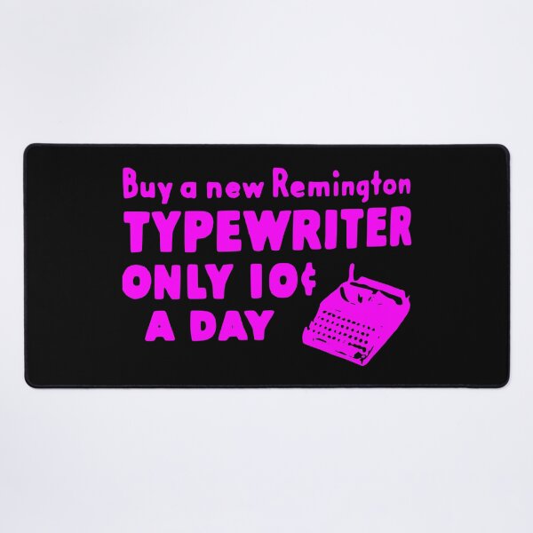 Item preview, Old Ad 10 CENTS Remington Typewriter Vintage Fuchsia designed and sold by Marni Scofidio Desi9ns.