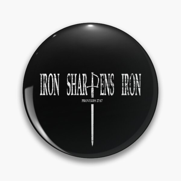 Item preview, iron sharpens iron - sword typography - white design | bible verse | bible verse | scripture verse  designed and sold by ZechJohnRB.
