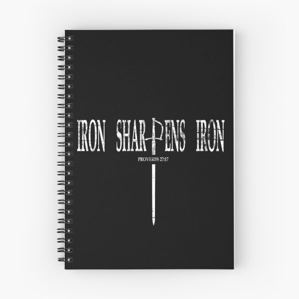 Item preview, iron sharpens iron - sword typography - white design | bible verse | bible verse | scripture verse  designed and sold by ZechJohnRB.