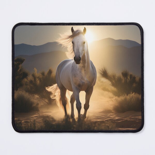 Item preview, Cinematic photography of a white horse designed and sold by dcrc.