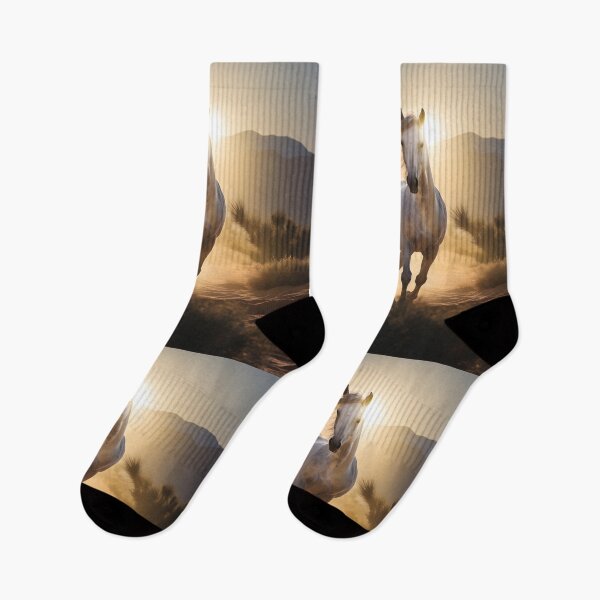 Item preview, Cinematic photography of a white horse designed and sold by dcrc.