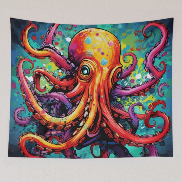 Item preview, Octopus Bright and Bold designed and sold by whitecat23.