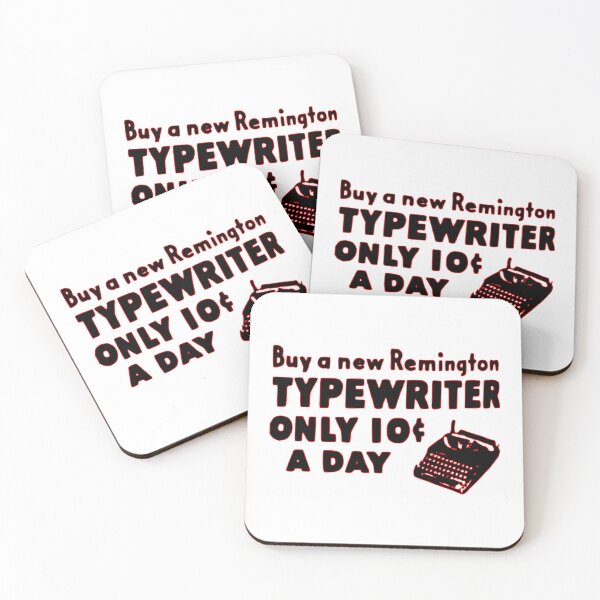 Item preview, Old Ad 10 CENTS Remington Typewriter Black Red designed and sold by Marni Scofidio Desi9ns.