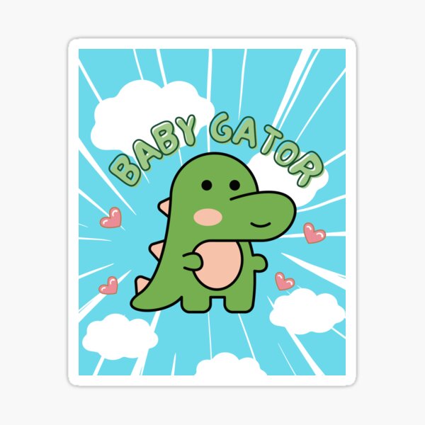 Baby Coffee Gator Sticker for Sale by pocajohantas