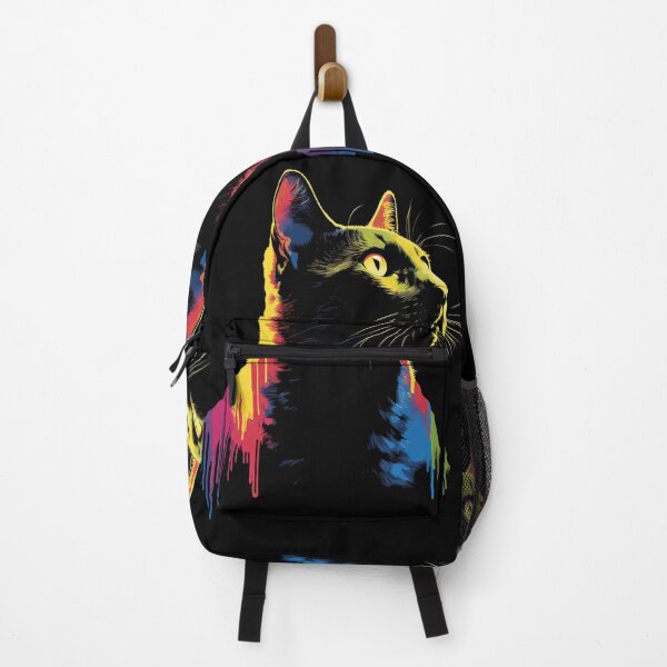 Item preview, Feline Silhouette: Rainbow Flashes in the Dark designed and sold by Youthinkai.