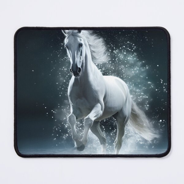 Item preview, Cinematic photography of a white horse designed and sold by dcrc.