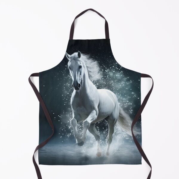 Item preview, Cinematic photography of a white horse designed and sold by dcrc.