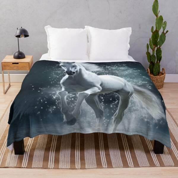 Item preview, Cinematic photography of a white horse designed and sold by dcrc.