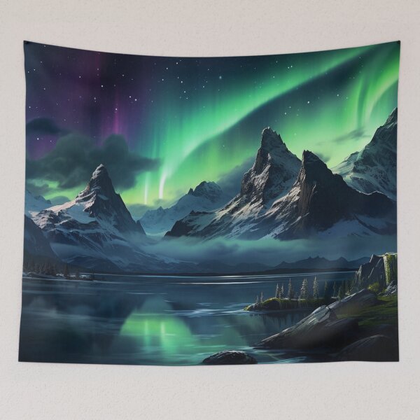 Item preview, Fantasy Landscape - Aurora Borealis designed and sold by Fantasy Masterpiece.