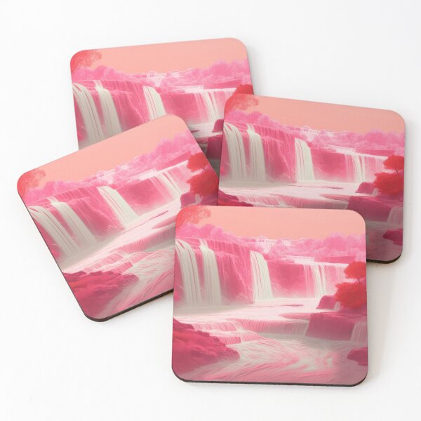 Item preview, Aesthetic Pink Waterfall designed and sold by momosstyle.