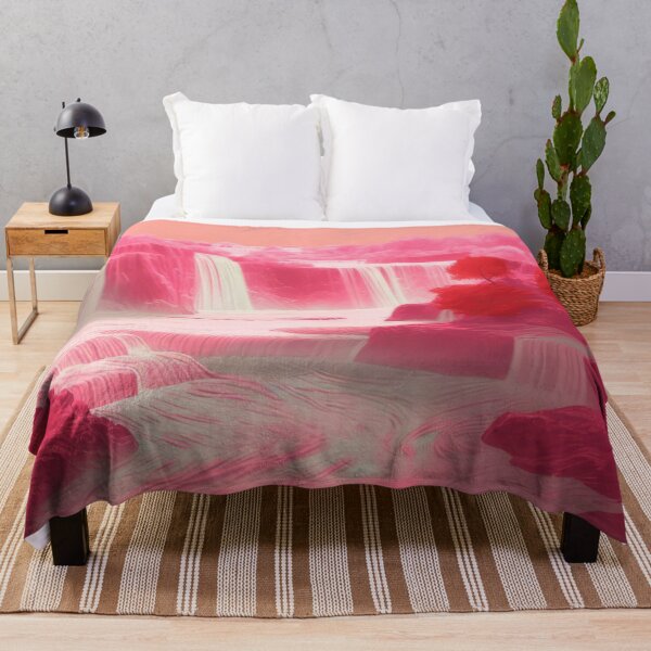 Item preview, Aesthetic Pink Waterfall designed and sold by momosstyle.