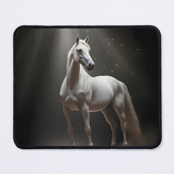 Item preview, cinematic photography of a white horse designed and sold by dcrc.