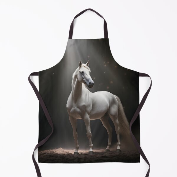 Item preview, cinematic photography of a white horse designed and sold by dcrc.