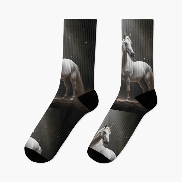 Item preview, cinematic photography of a white horse designed and sold by dcrc.