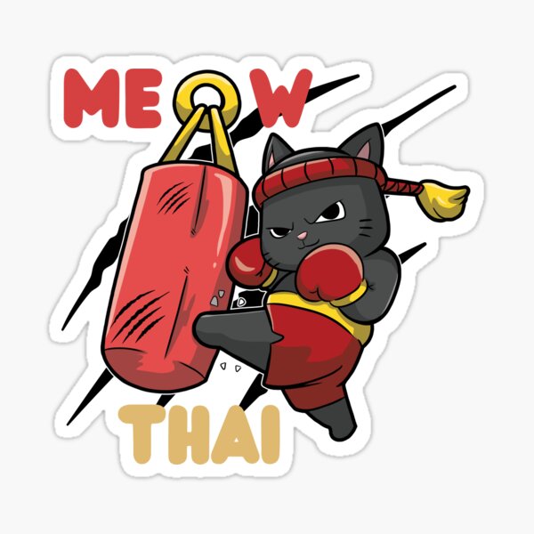 Item preview, Meow Thai Meowtial Art Thai Boxing Training designed and sold by The magic  Yellow bus.