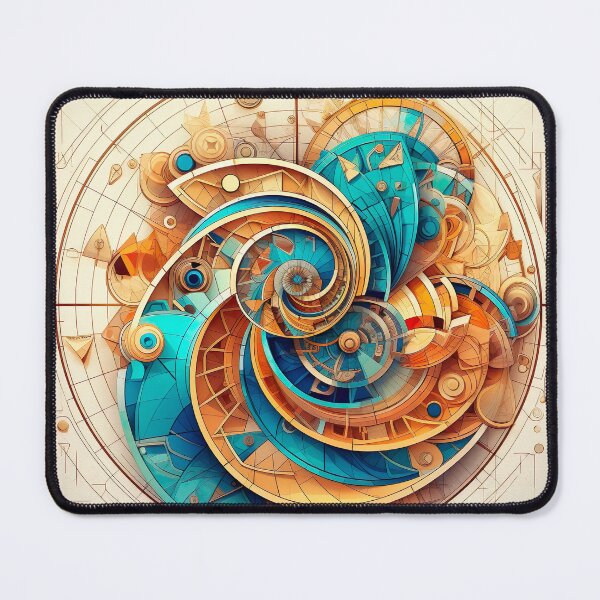Item preview, Fibonacci & Golden Ratio Abstract Art: Harmonizing Geometric Beauty designed and sold by iQuorra.