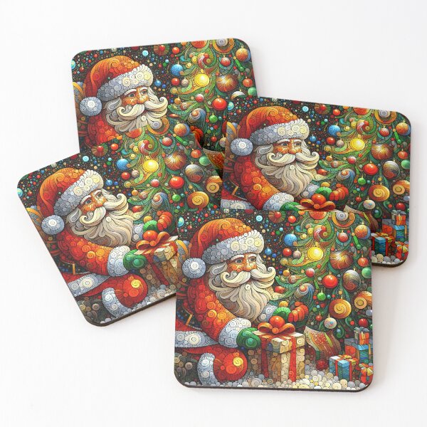 Item preview, Merry Xmas Radiance: Santa's Joyful Glow" designed and sold by MundusUni.
