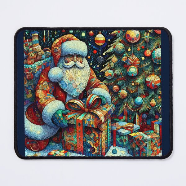 Item preview, "Merry Xmas Luminescence: Santa's Gleeful Shine designed and sold by MundusUni.