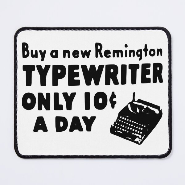 Item preview, Old Ad 10 CENTS Remington Typewriter Black designed and sold by Marni Scofidio Desi9ns.