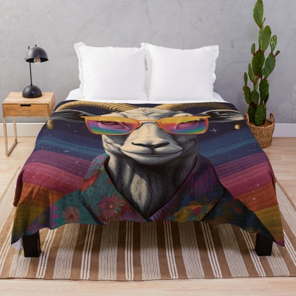 Item preview, Cool Psychedelic Goat designed and sold by whitecat23.