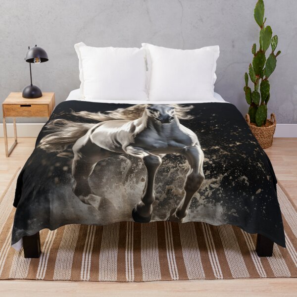 Item preview, cinematic photography of a white horse designed and sold by dcrc.