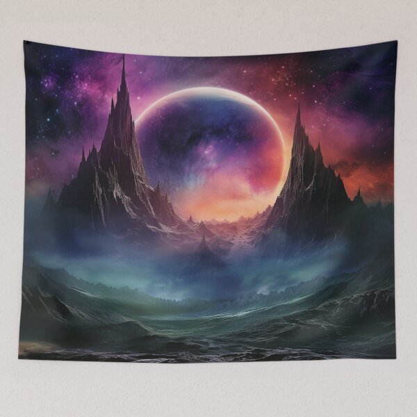 Item preview, Dark Fantasy Landscape - Black Hole Orbit designed and sold by Fantasy Masterpiece.