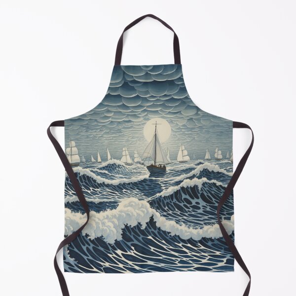 Item preview, Moonlit Stormy Sea designed and sold by whitecat23.