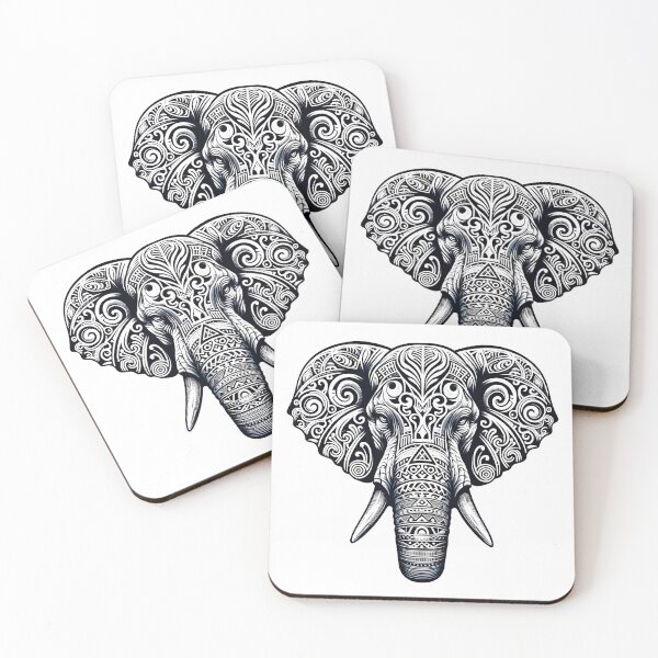 Item preview, Midnight Carvings: The Elephant's Grace designed and sold by MachineDesigned.
