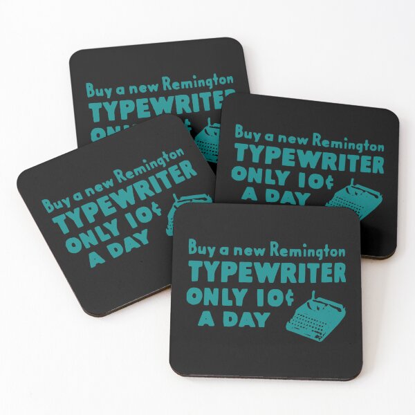 Item preview, Old Ad 10 CENTS Remington Typewriter Vintage Skyblue designed and sold by Marni Scofidio Desi9ns.