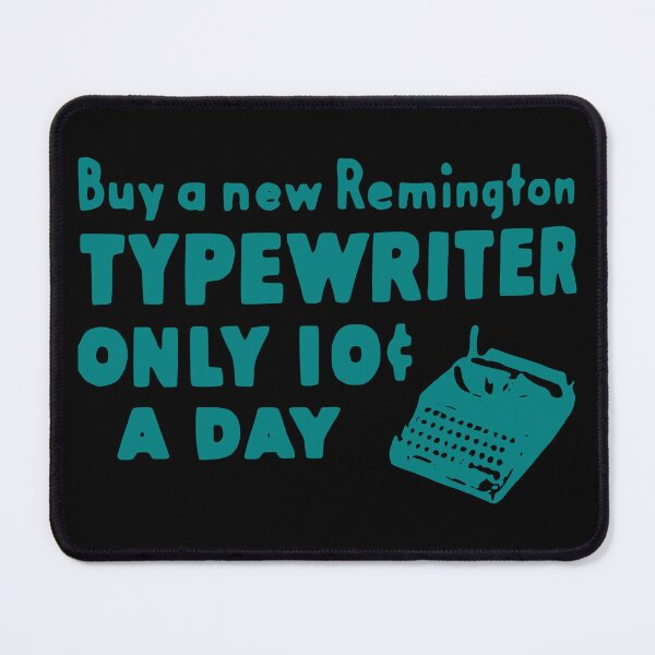 Item preview, Old Ad 10 CENTS Remington Typewriter Vintage Skyblue designed and sold by Marni Scofidio Desi9ns.