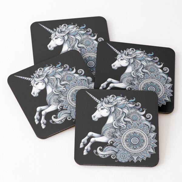 Item preview, Unicorn Mandala Enchanted Purity designed and sold by Guia de Vida.