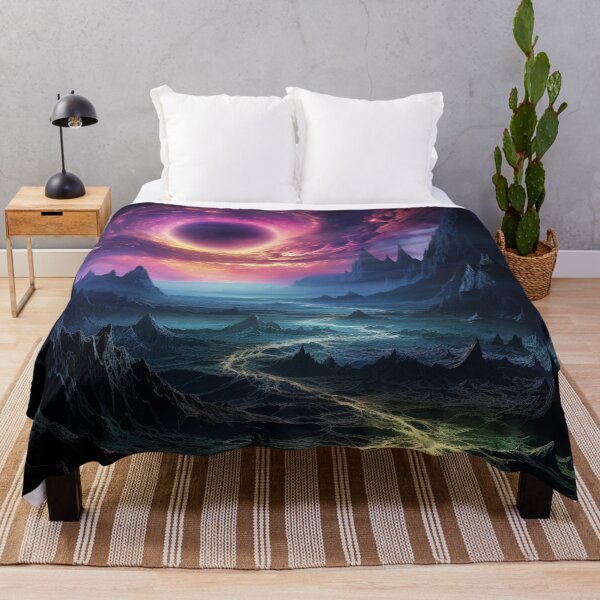 Item preview, Dark Fantasy Landscape - Black Hole Sun designed and sold by Fantasy Masterpiece.