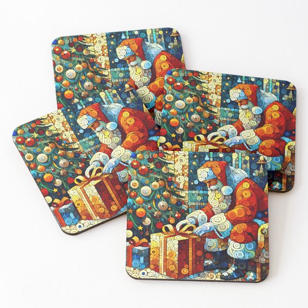 Item preview, White Christmas Wonders: Merry Xmas with Santa's Joyful Arrival designed and sold by MundusUni.