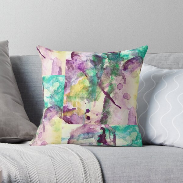 A little purple heart Throw Pillow