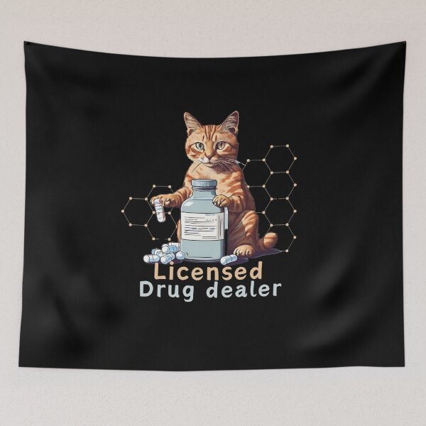 Item preview, Cat pharmacist designed and sold by MilkyForest.