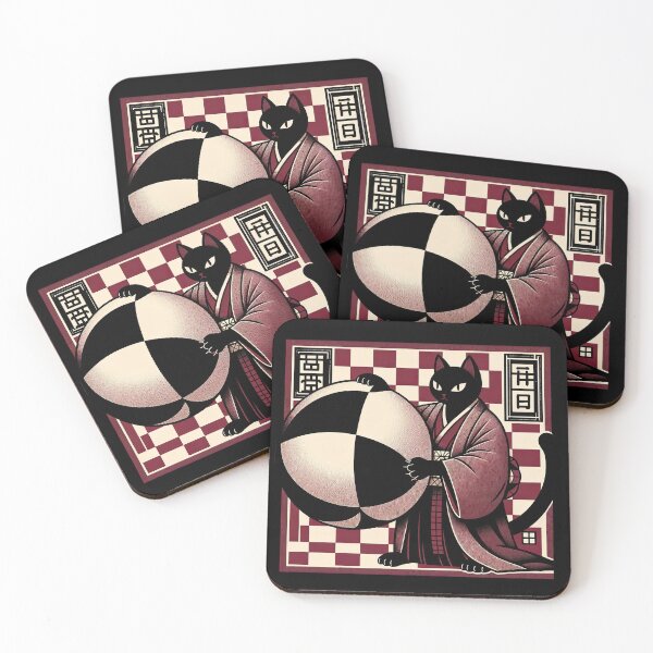 Item preview, The Edo Ballplayer: Feline Grace in Traditional Japan designed and sold by artwaves.