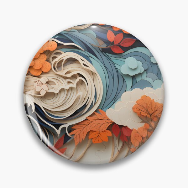 Artikelvorschau, Herbstblütenträume: Von Kimonos inspirierte Kunst entworfen und verkauft von cozycrafts3.