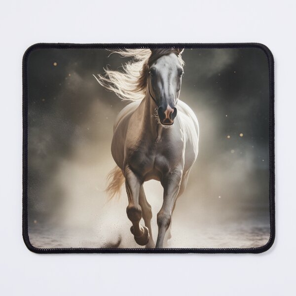 Item preview, cinematic photography of a white horse designed and sold by dcrc.