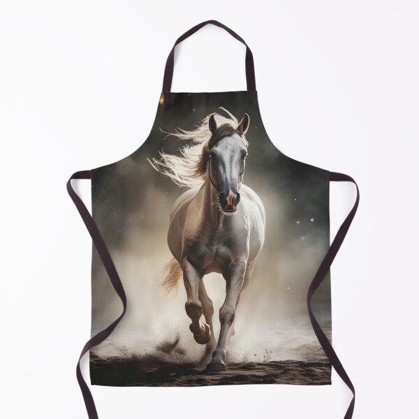 Item preview, cinematic photography of a white horse designed and sold by dcrc.
