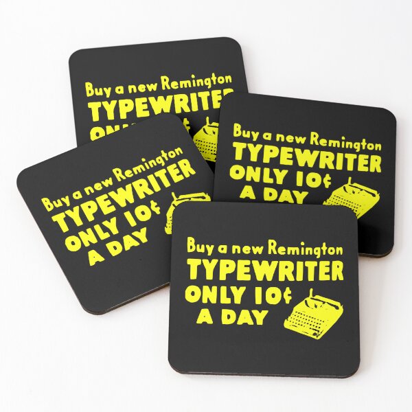 Item preview, Old Ad 10 CENTS Remington Typewriter Yellow designed and sold by Marni Scofidio Desi9ns.