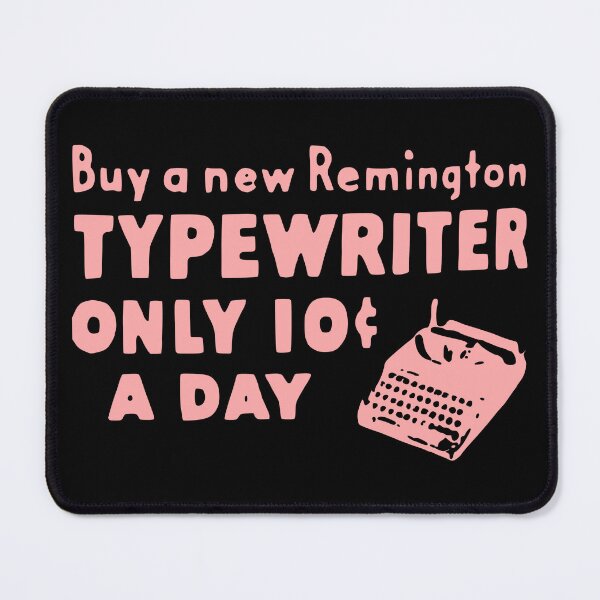 Item preview, Old Ad 10 CENTS Remington Typewriter Pink designed and sold by Marni Scofidio Desi9ns.