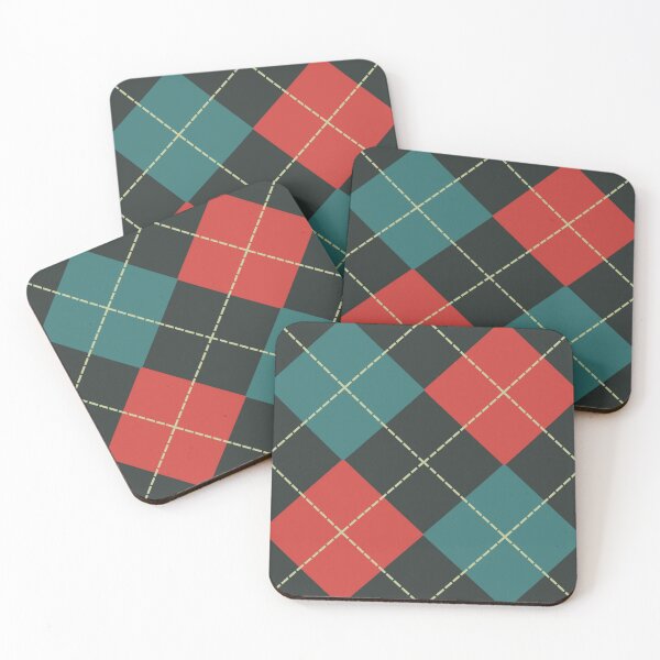 Item preview, Christmas inspired argyle design on Christmas green designed and sold by katerosestudios.