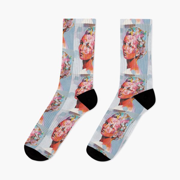 Item preview, Flowers Woman floral motifs Orange Artist Delicacy designed and sold by MagdaKlosArt.