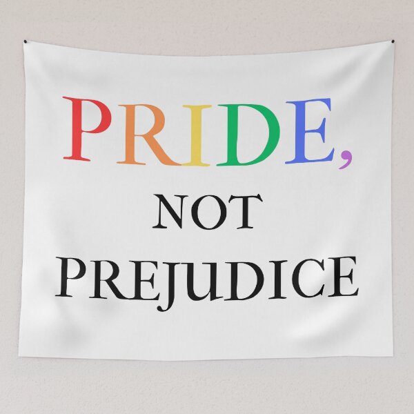 Item preview, PRIDE, NOT PREJUDICE designed and sold by BohemianLetters.
